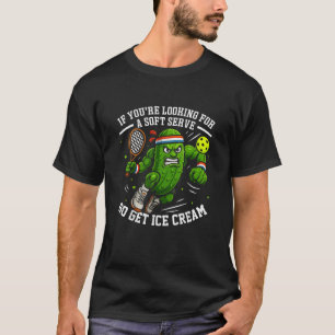 Grappige Augurk die Pickleball Speelt T-shirt
