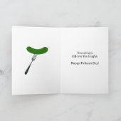 Grappige augurk in pot Vaderdag grap vader grap Feestdagen Kaart (Binnen)