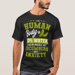 Grappige augurk komkommer groente liefhebber t-shirt