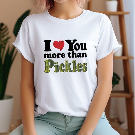 Grappige Augurk Liefde T-shirt