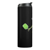 Grappige augurk liefhebbers dille pickleball spele thermosbeker (Gedraaid links)