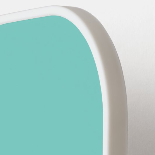 Grappige augurk man groen Blauwgroen pickleball pe Pickleball Paddle (Links Detail)