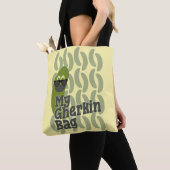 Grappige Augurk Mode Parodie Ontwerp Tote Bag (Dichtbij)