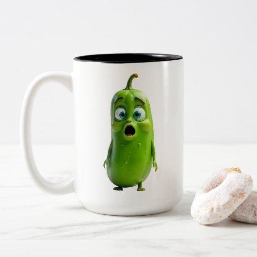 Grappige Augurk Mok (Met donut)
