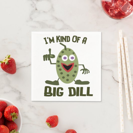 Grappige augurk pun cocktail servetten (Insitu)