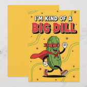 Grappige Augurk Puns Ik Ben Eens Een Grote Dillus Bedankkaart (Voorkant / Achterkant)