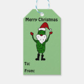 Grappige augurk sinterklaas cadeau Labels Cadeaulabel (Voorkant)