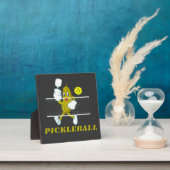 Grappige Augurk Speelt Pickleball Fotoplaat (Insitu)