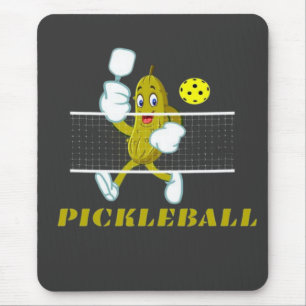 Grappige Augurk Speelt Pickleball Muismat