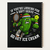 Grappige Augurk Speelt Pickleball Planner (Achterkant)