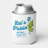 Grappige augurk spelen pickleball verjaardagsfeest blikjeskoeler (Blikje Voorkant)