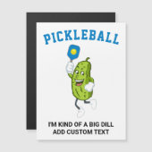 Grappige augurk spelen pickleball Voeg aangepaste  (Voorkant / Achterkant)