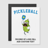 Grappige augurk spelen pickleball Voeg aangepaste (Voorkant / Achterkant)