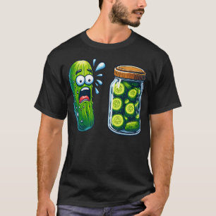 Grappige Augurk Verrassing Een Komkommer En Een Po T-shirt