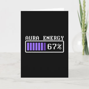 Grappige Aura Energie Bij 67 Six Seven Genz Meme T Kaart