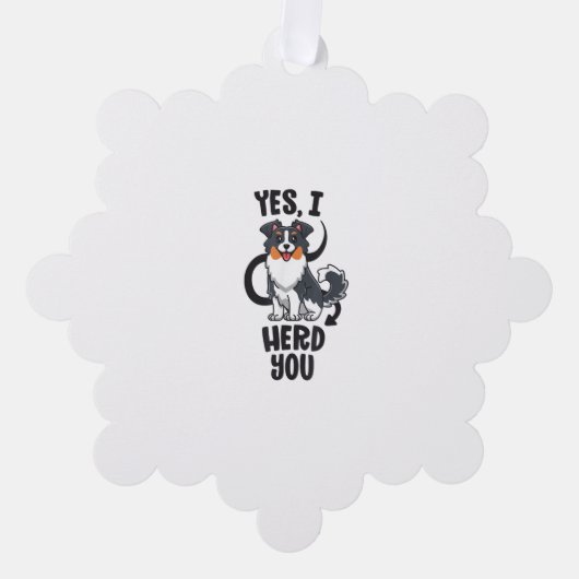 Grappige Australian Shepherd Moeder Cadeaus Aussie Ornament Kaart (Voorkant)