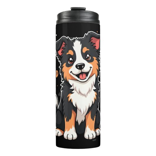 Grappige Australian Shepherd Moeder Cadeaus Aussie Thermosbeker (Voorkant)