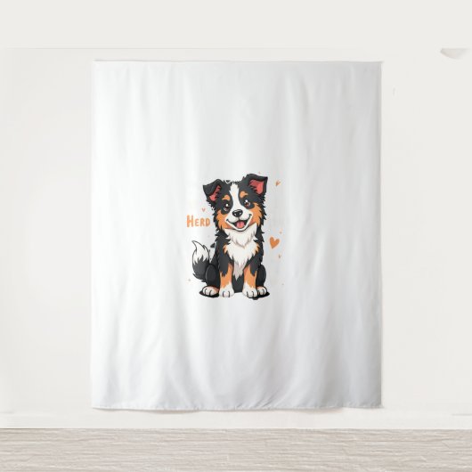 Grappige Australian Shepherd Moeder Cadeaus Aussie Wandkleed (Voorkant)