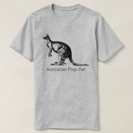 Grappige AUSTRALISCHE POGO RAT Kangaroo T-shirt