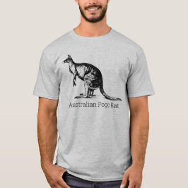 Grappige AUSTRALISCHE POGO RAT Kangaroo T-shirt