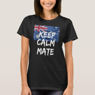 Grappige Australische Slang Keep Calm Mate Aussie T-shirt