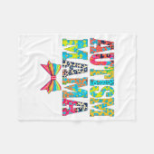 Grappige Autism Mama Puzzelstuk Ondersteuning Bewu Fleece Deken (Voorkant (Horizontaal))
