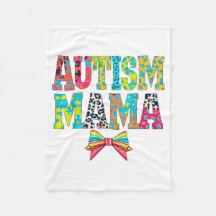 Grappige Autism Mama Puzzelstuk Ondersteuning Bewu Fleece Deken