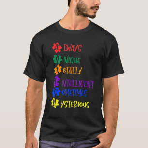 Grappige Autisme Definitie Grafiek Autisme Bewustz T-shirt