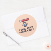 Grappige Autisme Eindbaas Telefoon Sticker (Envelop)