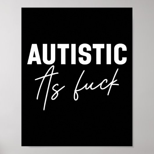 Grappige autisme grappen  poster (Voorkant)