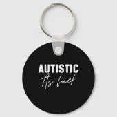 Grappige autisme grappen sleutelhanger (Voorkant)