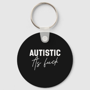 Grappige autisme grappen sleutelhanger