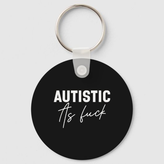 Grappige autisme grappen sleutelhanger (Voorkant)