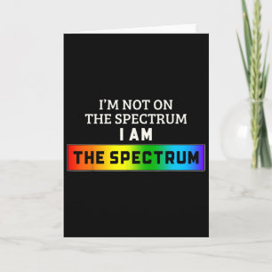 Grappige autisme meme Ik sta niet op het spectrum Kaart