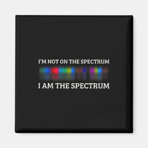 Grappige autisme meme Ik sta niet op het spectrum  Magneet