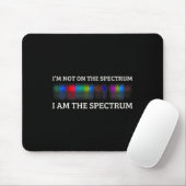 Grappige autisme meme Ik sta niet op het spectrum, Muismat (Met muis)