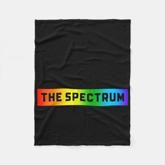 Grappige autisme meme Ik zit niet in het spectrum Fleece Deken (Voorkant)