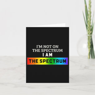 Grappige autisme meme Ik zit niet in het spectrum  Kaart