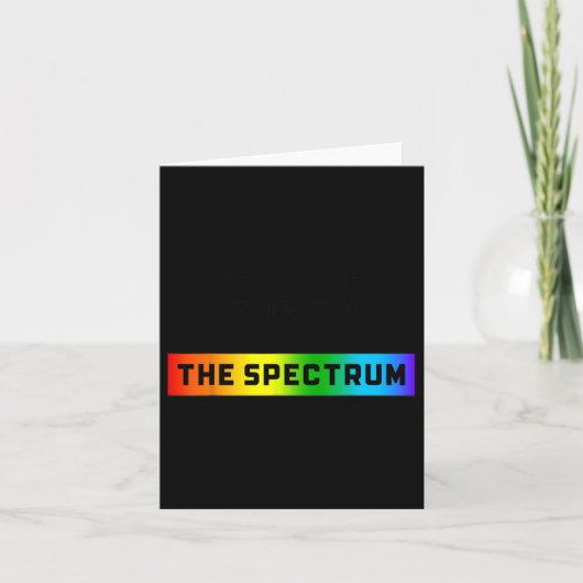Grappige autisme meme Ik zit niet in het spectrum Kaart (Voorkant)