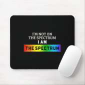 Grappige autisme meme Ik zit niet in het spectrum Muismat (Met muis)