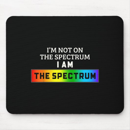 Grappige autisme meme Ik zit niet in het spectrum Muismat (Voorkant)