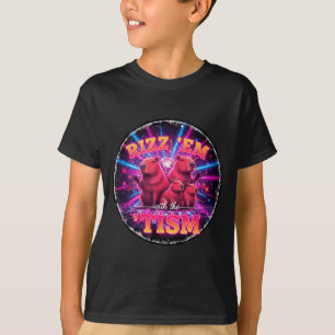 Grappige Autisme Rizz Em Met De Tism Capybara Meme T-shirt