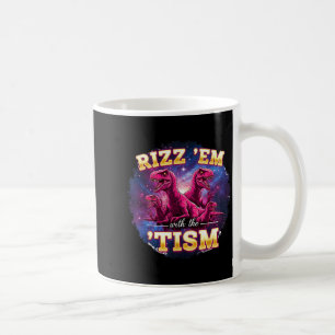 Grappige Autisme Rizz Ze Met De Tism Dinosaur Meme Koffiemok