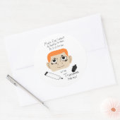 Grappige Autistische Advies Vinyl Stickers (Envelop)