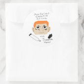 Grappige Autistische Advies Vinyl Stickers (Tas)