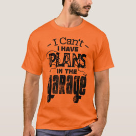 Grappige Auto Bike Mechanic Garage Plan Custom T-shirt