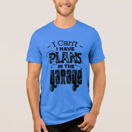 Grappige Auto Bike Mechanic Garage Plan Custom Tri-Blend Shirt