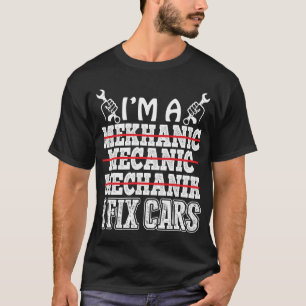 Grappige Auto ingenieur werktuigbouwkunde T-shirt