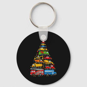 Grappige Auto Kerstboom Kerst Licht Jongens Kinder Sleutelhanger