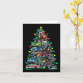 Grappige auto Kerstboom Klik Spier Auto's Boom Lig Kaart (Gele Bloem)